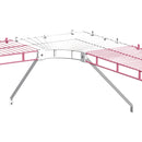 ClosetMaid 12 In. Shelf & Rod Wire Closet Corner Shelf Kit, White