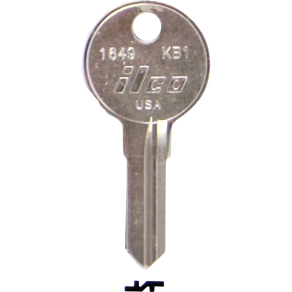 ILCO Kimball Nickel Plated File Cabinet Key KB1 / 1649 (10-Pack)