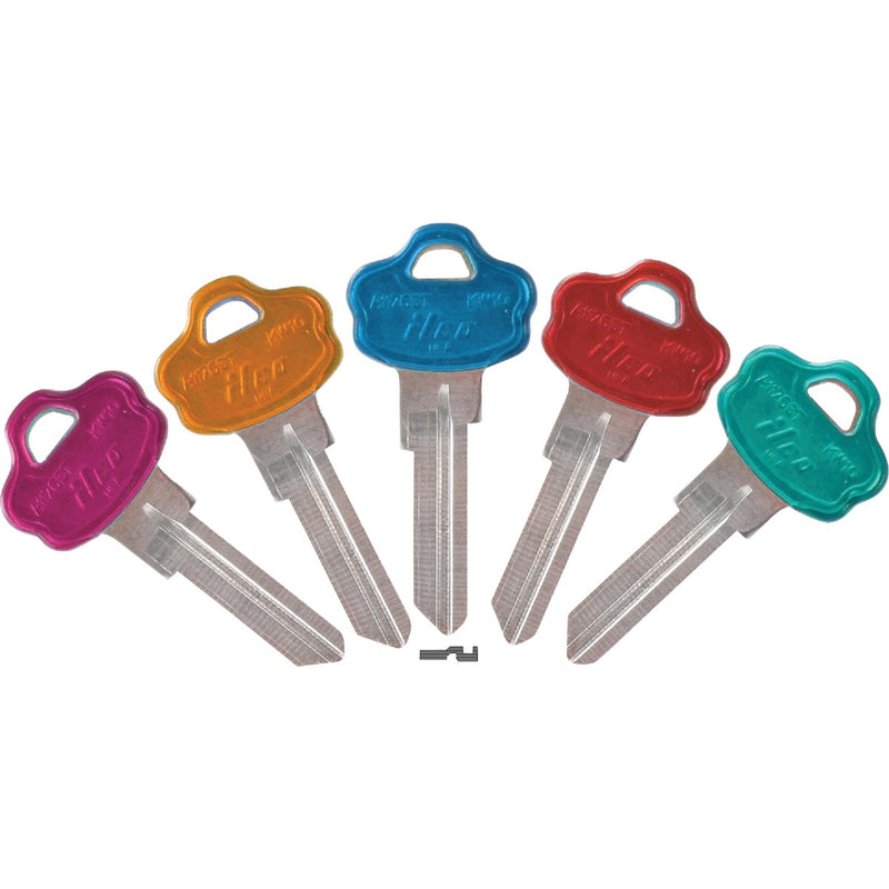 ILCO Kwikset Assorted Design Decorative House Key, KW10PC / KW10-PC ASST (5-Pack)