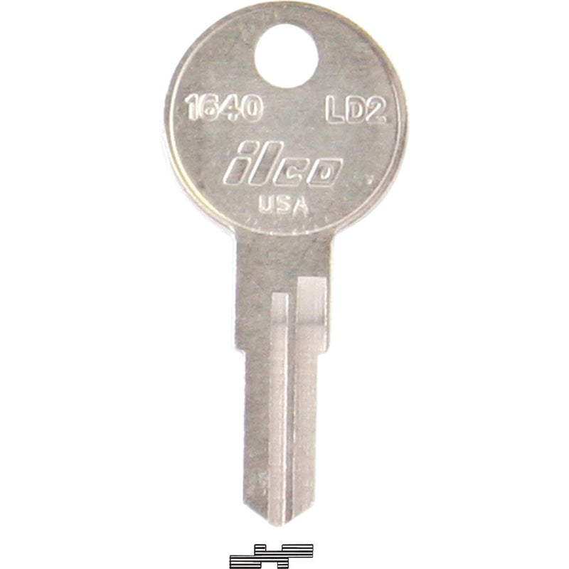 ILCO Larson Nickel Plated Storm Door Key, LD2 / 1640 (10-Pack)