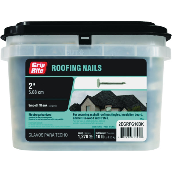 Grip-Rite 2 In. Electrogalvanized Roofing Nail (1270 Ct., 10 Lb.)