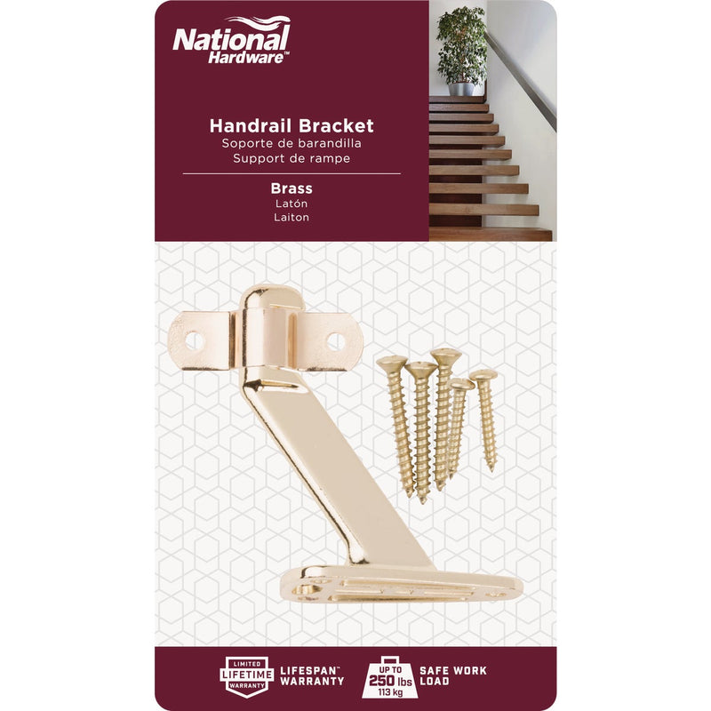 National Brass Zinc Die-Cast With Steel Strap Handrail Bracket