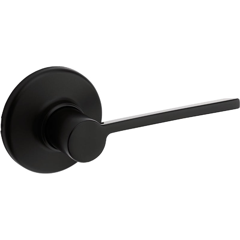 Kwikset Ladera Bed/Bath Lever, Matte Black