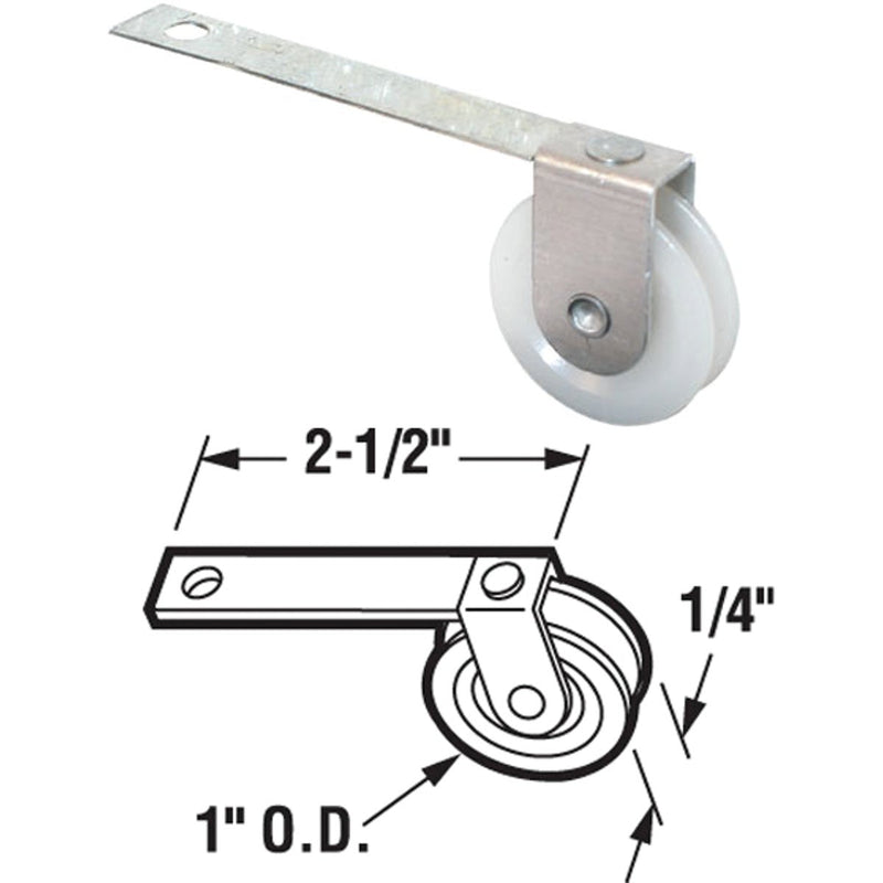 Prime-Line Flat Screen Door Tension Spring with Roller (2-Pack)