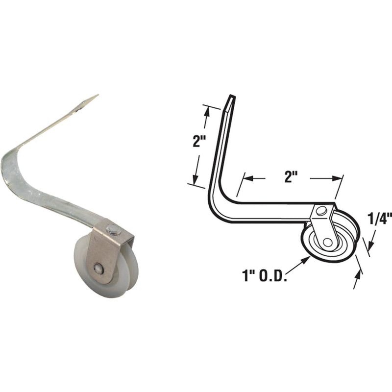 Prime-Line 1 In. x 1/4 In. V-Shaped Screen Door Tension Spring with Roller