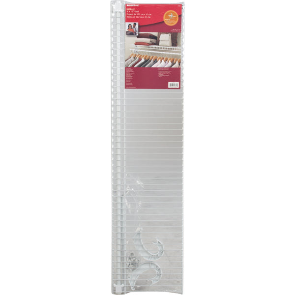 ClosetMaid SuperSlide 4 Ft. W. x 12 In. D. Ventilated Shelf Kit with Bar