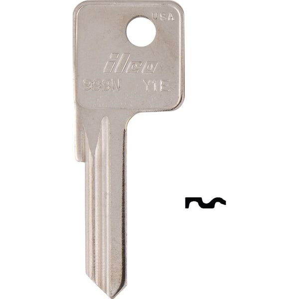 ILCO Yale Nickel Plated House Key, Y1E/999N (10-Pack)