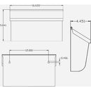 Gibraltar Woodlands Black Wall Mount Mailbox