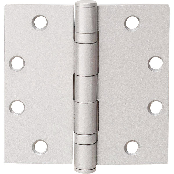 Tell 4-1/2 In. Square Satin Chrome Commercial Plain Bearing Door Hinge (3-Pack)