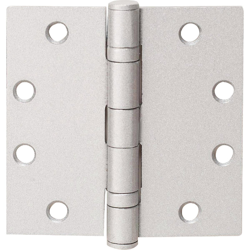 Tell 4-1/2 In. Square Satin Chrome Commercial Plain Bearing Door Hinge (3-Pack)