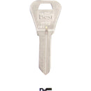 Do it Best Weiser Nickel Plated House Key, WR3 / 1054WB (10-Pack)