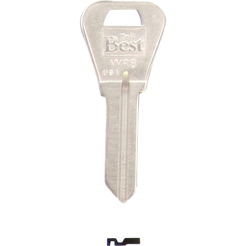 Do it Best Weiser Nickel Plated House Key, WR3 / 1054WB (10-Pack)