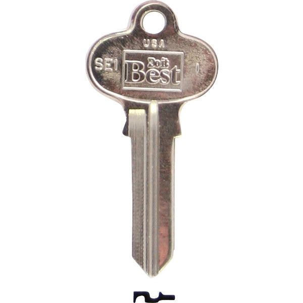 Do it Best Segal Nickel Plated House Key, SE1 / 1022 DIB (10-Pack)