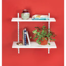 Knape & Vogt 82 Series 39 In. White Steel Heavy-Duty Double-Slot Shelf Standard