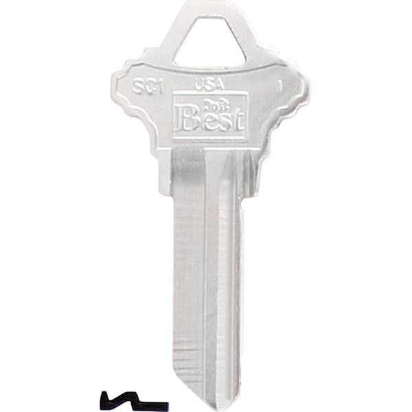 Do it Best Schlage Nickel Plated House Key, SC1 / 1145 DIB (10-Pack)