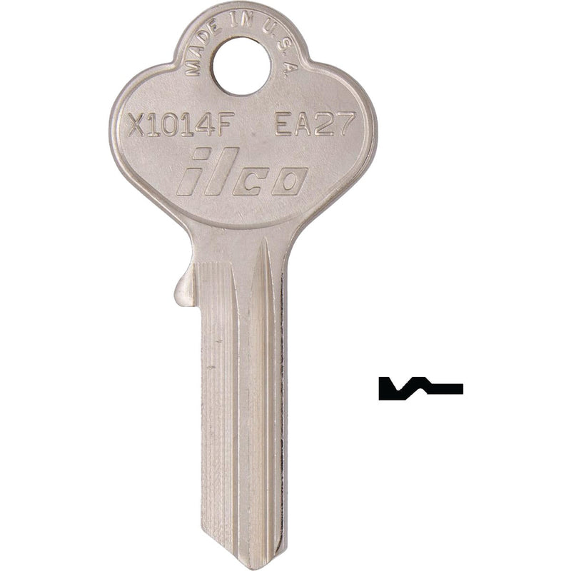 ILCO Eagle Lock Nickel Plated General Use Key, X1014F (10-Pack)