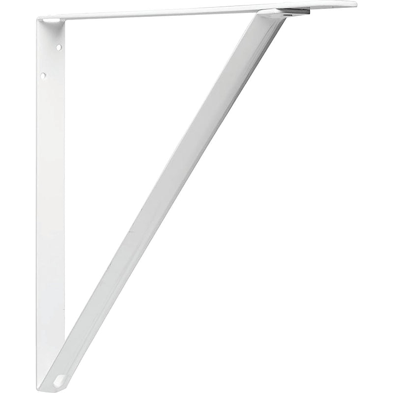 John Sterling Closet-Pro 19 In. D. x 16 In. H. White Steel Fixed Shelf Bracket