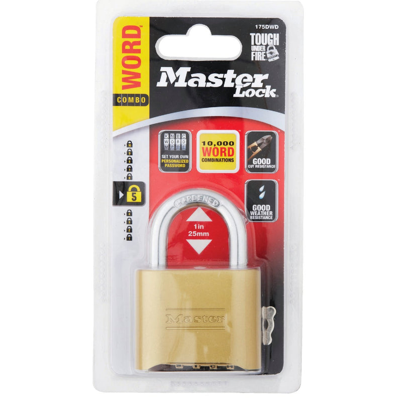 Master Lock 2 In. Brass Combination Padlock