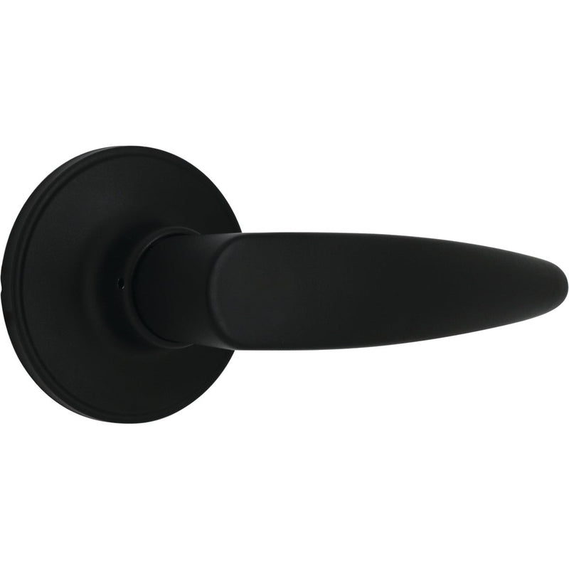 Steel Pro Matte Black Straight Passage Door Lever