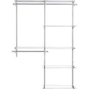 Rubbermaid Configurations Wire Deluxe 4 Ft. to 8 Ft. Closet No-Cut  Adjustable Kit