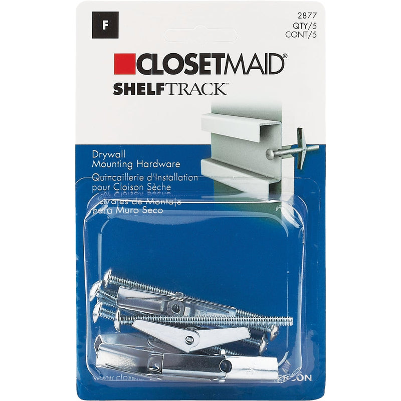 Closetmaid ShelfTrack 5-Piece Hang Track Mounting Hardware