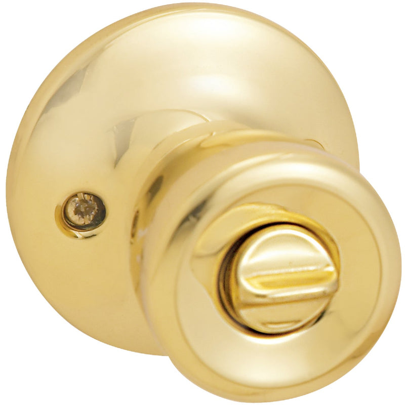 Steel Pro Polished Brass Bed & Bath Door Knob