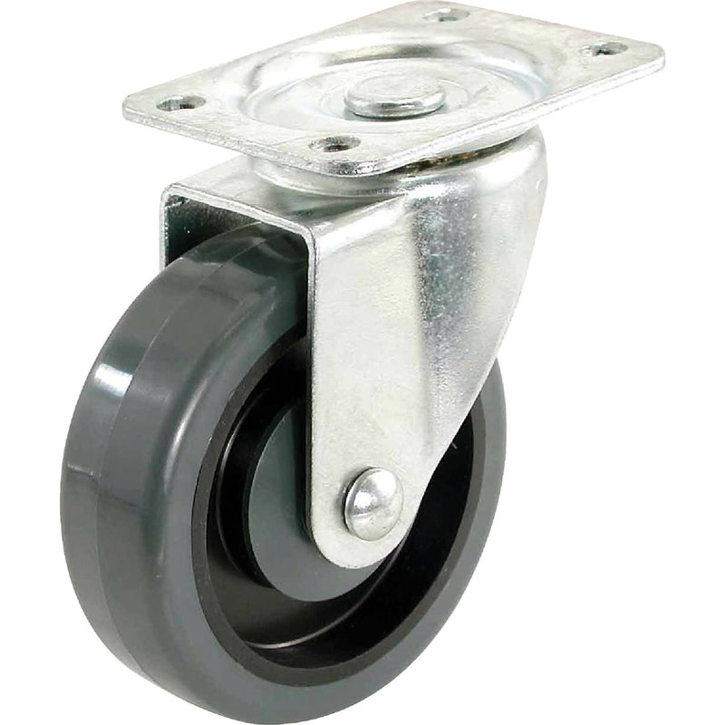 Shepherd 4 In. Medium-Heavy-Duty Polypropylene Swivel Plate Caster