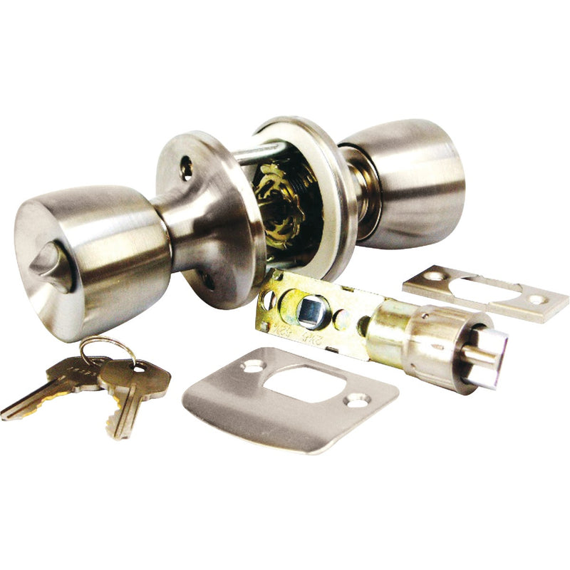 United States Hardware Satin Chrome Entry Door Knob