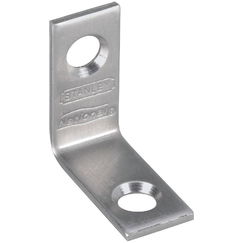 National Catalog V415 1 In. x 1/2 In. Stainless Steel Corner Brace (2-Count)