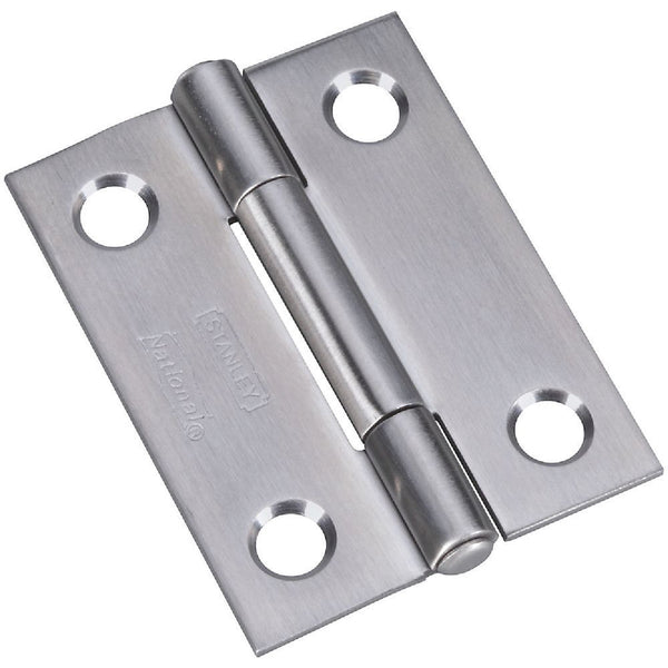 National 2 In. Stainless Steel Narrow Tight-Pin Hinge (2-Pack)