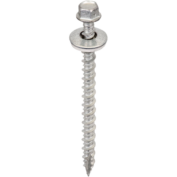 Acorn International 2-1/2 In. Washered Galvanized Metal To Wood Screw (250 Ct.)