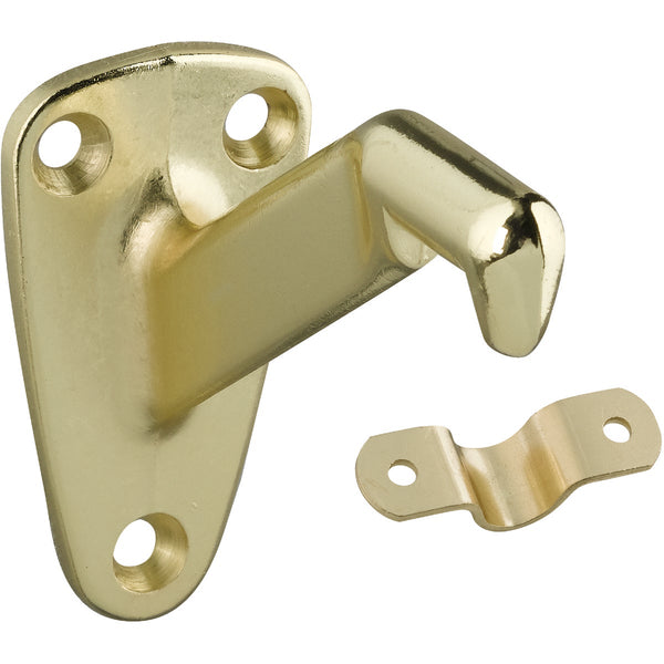 National Hardware Polished Brass Handrail Bracket