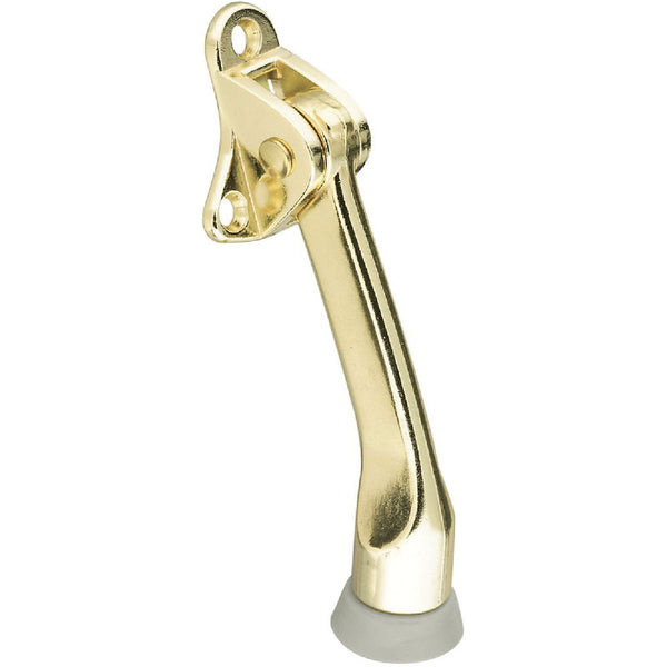 National V238 4 In. Brass Kickdown Door Holder