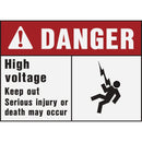 Hy-Ko Danger High Voltage Sign