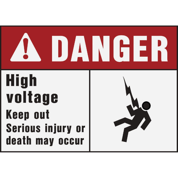 Hy-Ko Danger High Voltage Sign