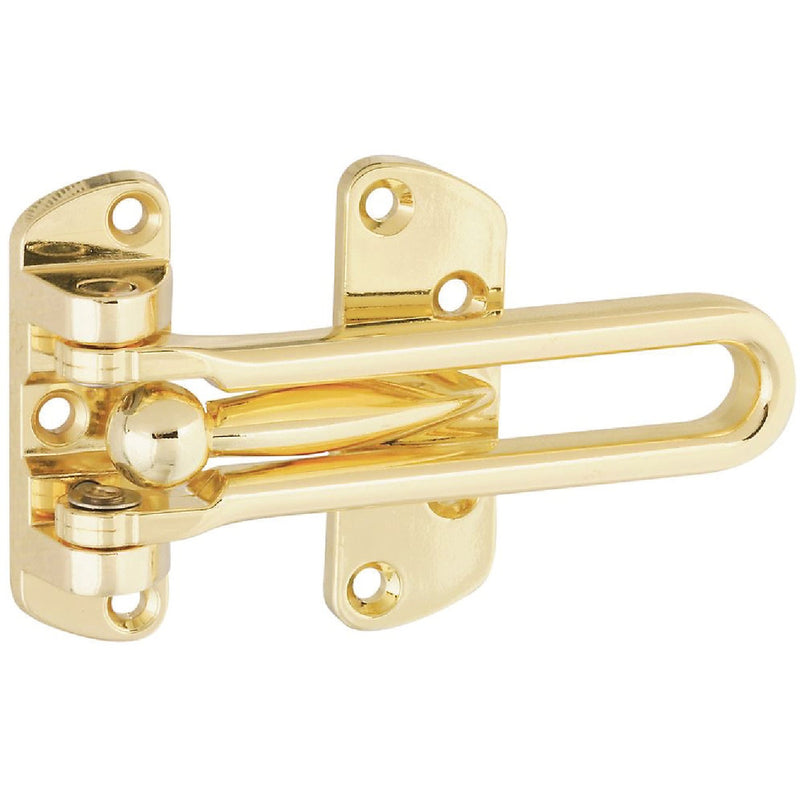 National Polished Brass Decorative Door Security Guard