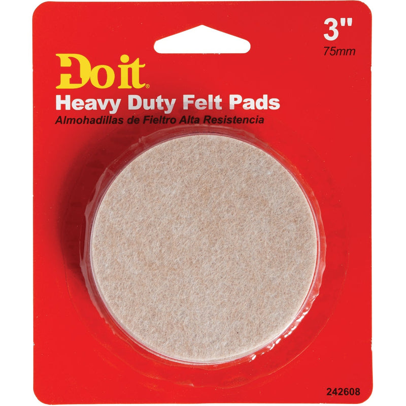 Do it 3 In. Round Self Adhesive Heavy-Duty Furniture Glide, (4-Pack)