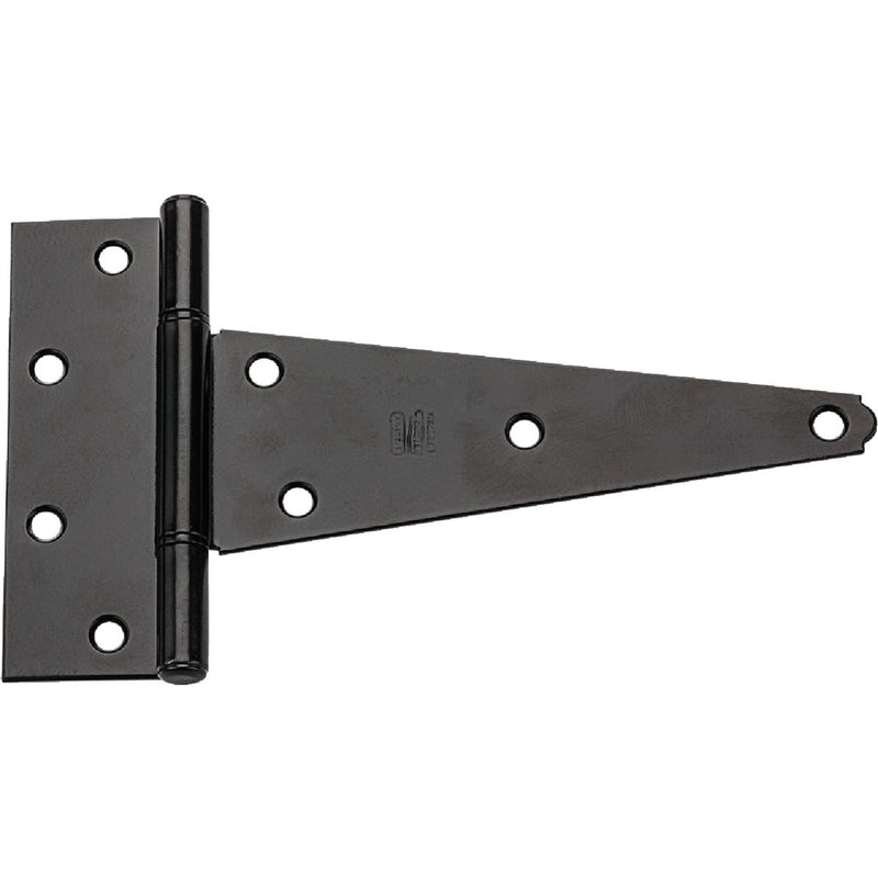 National V286 8 In. Black Heavy-Duty Tee Hinge (2-Pack)