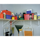 Knape & Vogt 208 Series 20 In. D. x 13 In. H. White Super Duty L-Bracket