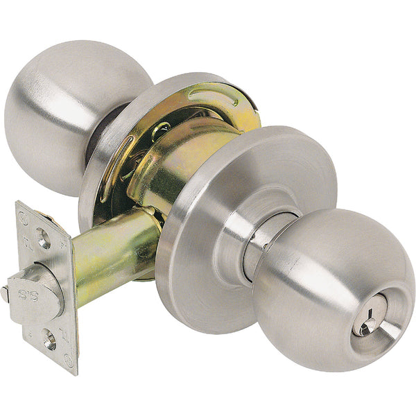 Tell Satin Stainless Steel Entry Door Knob