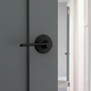 Kwikset Ladera Hall/Closet Lever, Matte Black