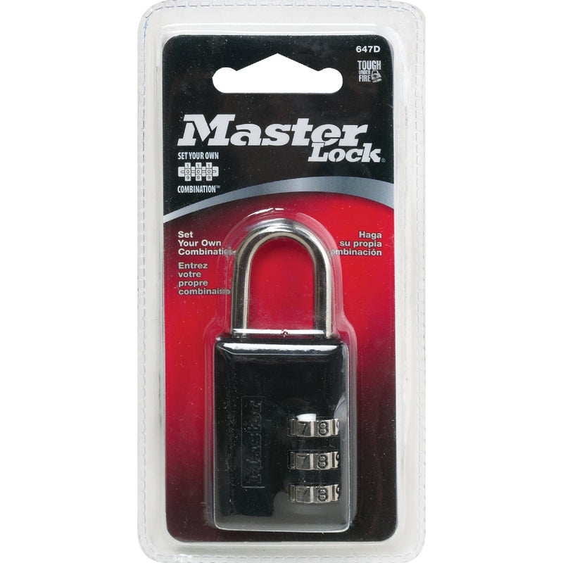 Master Lock 1-3/16 In. W. Resettable Numeric Combination Lock