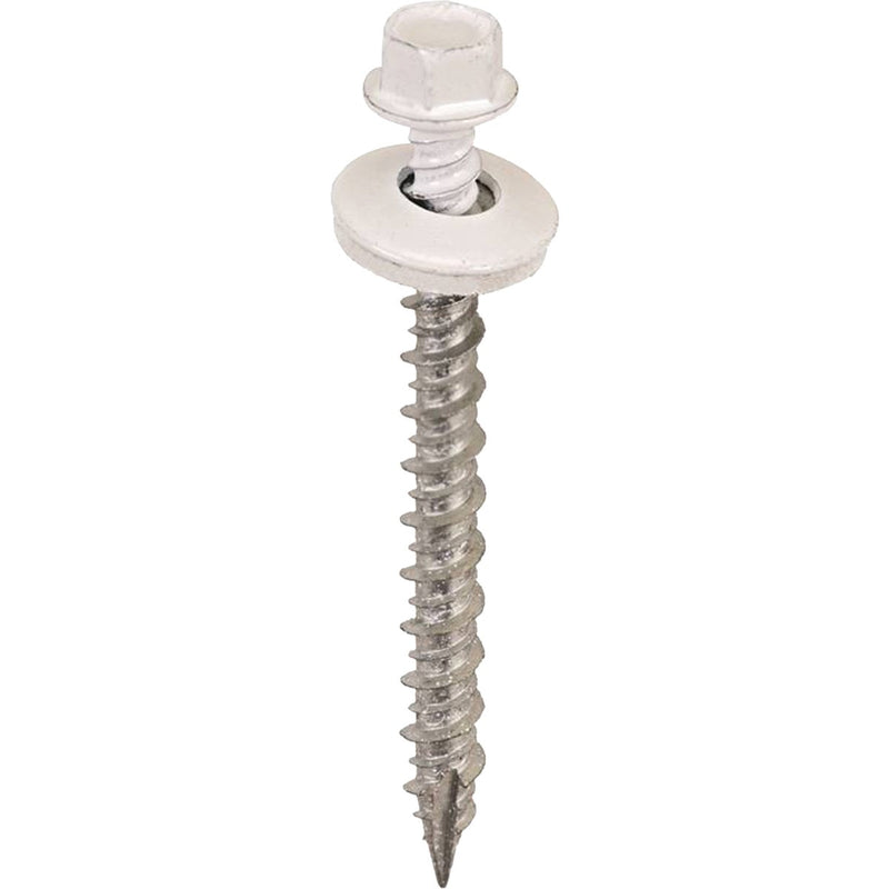 Acorn International 2 In. Washered Bright White Metal To Wood Screw (250 Ct.)