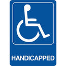 Hy-Ko Deco Series Heavy-Duty Plastic Sign, Handicapped