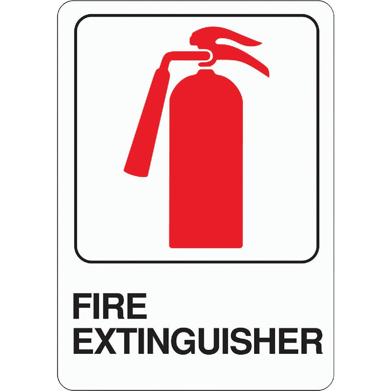 Hy-Ko Deco Series Heavy-Duty Plastic Sign, Fire Extinguisher