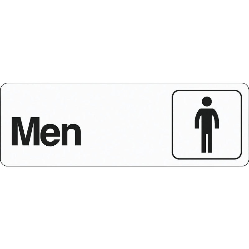 Hy-Ko Deco Series Plastic Restroom Sign, Men