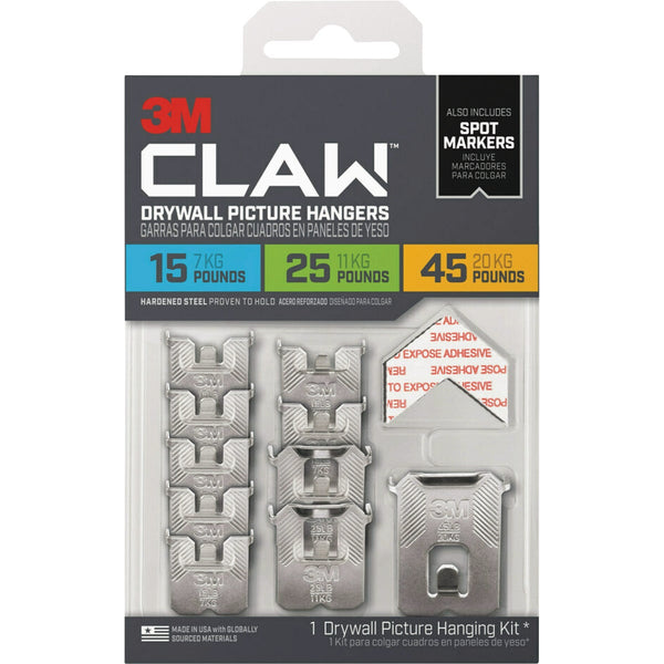 3M Claw Drywall Picture Hanger Variety Pack with Spot Markers