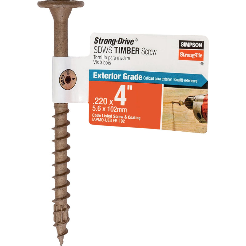 Simpson Strong-Tie Strong-Drive SDWS Timber (Exterior Grade) 0.220 in. x 4 In. T40 Screw