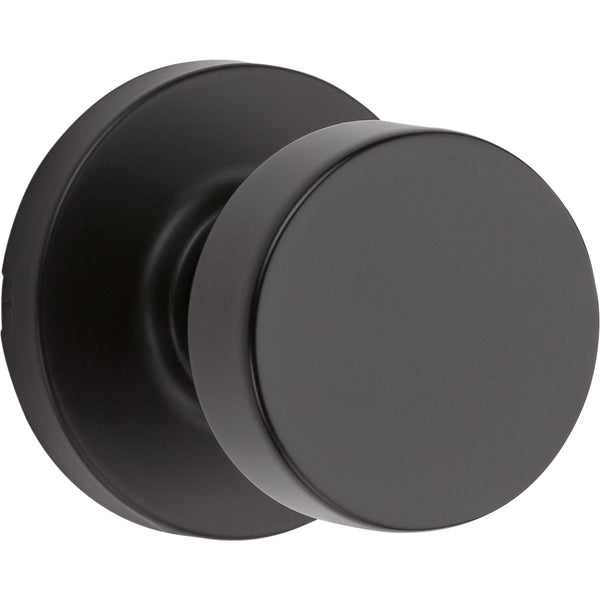 Kwikset Pismo Contemporary Matte Black Passage Knob