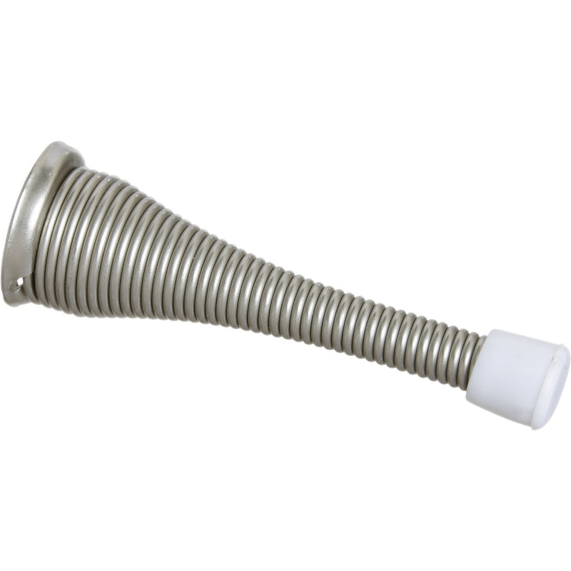 National Satin Nickel Spring Door Stop